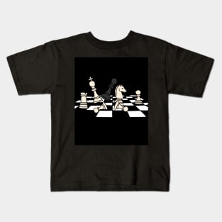 Chessboard Player Chess Pieces Kids T-Shirt